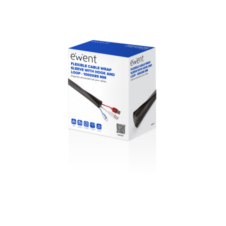 Manguito flexible con velcro ewent ew1557 1000x85mm
