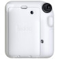 Camara fujifilm mini instax 12 flash -  autoexposicion -  blanco arcilla