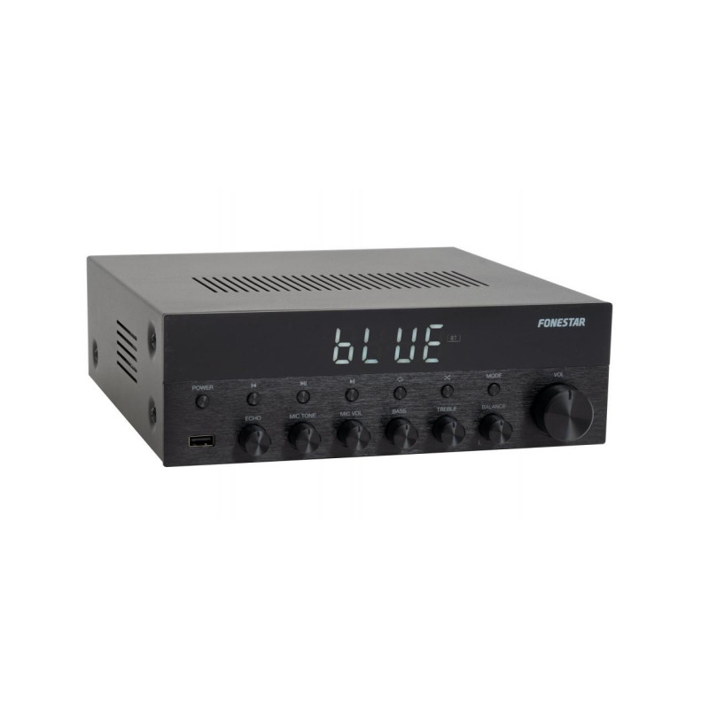 Amplificador estereo hifi fonestar as - 1515 - bluetooth - radio fm - 15 + 15 w rms usb -  mp3