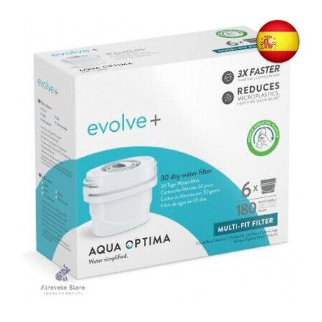AQUA OPTIMA BOX OF 6 EVOLVE + FILTERS STEPS619/620