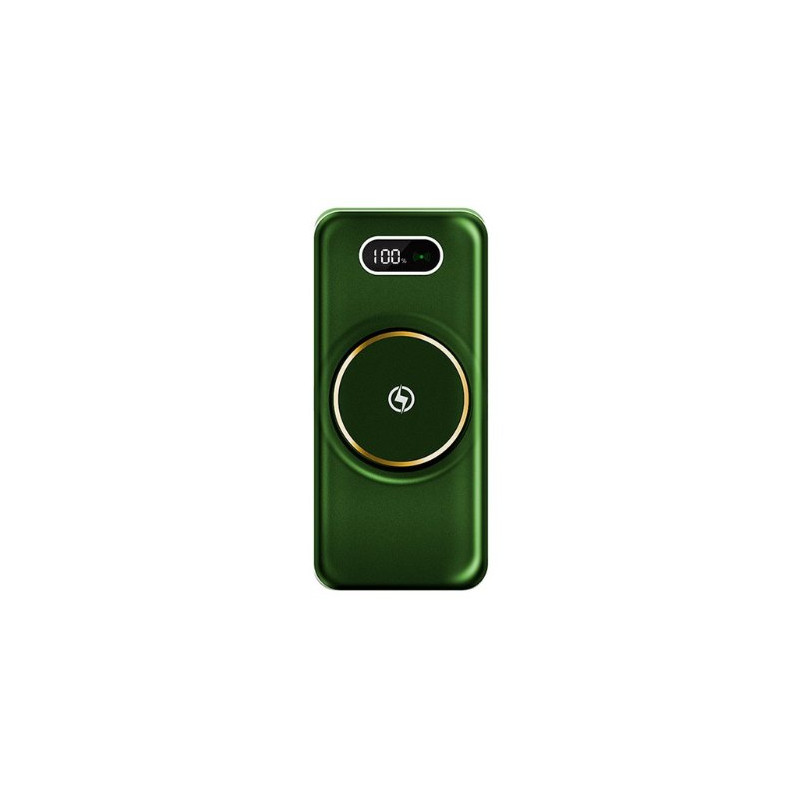 POWERBANK COOL 10000MAH QI WIRELESS GRIP GREEN