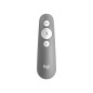 Mando wireless inalambrico logitech r500s para presentaciones -  bluetooth -  gris medio