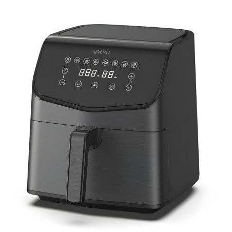Yoevu freidora de aire 5.5 l 1600w ecofry con cesta