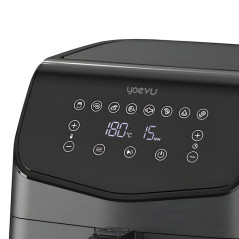 Yoevu YV-5500 friggitrice Singolo 5,5 L Indipendente 1700 W Friggitrice ad aria calda Nero