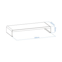 TooQ TQMR0121 Supporti a parete per TV Scrivania Nero