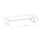 Elevador soporte de monitor tooq metalico negro