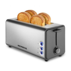 Mondial T-16 tostapane 5 4 fetta e 1400 W Acciaio inox