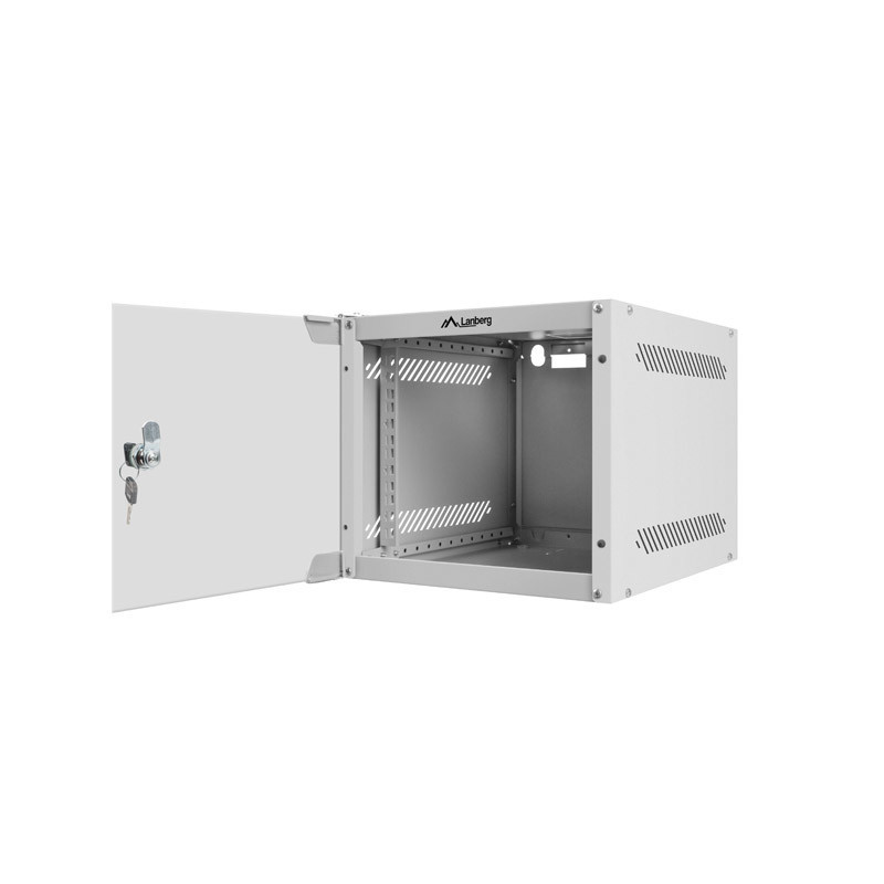 Armario lanberg mural rack 10 pulgadas 4u -  280x310 silver