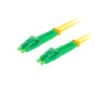 Latiguillo fibra optico lc - apc lanberg 1m mono duplex g657a1 lszh amarillo