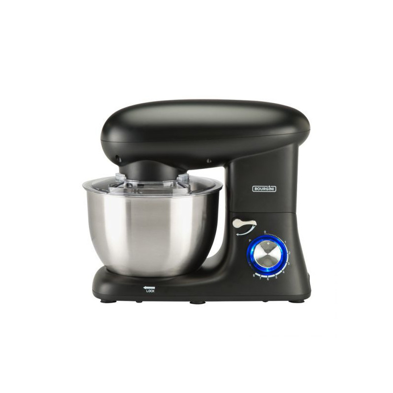 Amasadora bourgini kitchen chef plus 5.52l negra