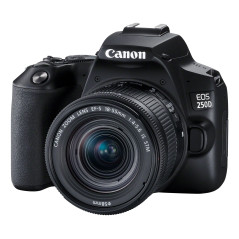 Canon EOS 250D+EF-S 18-55mm Kit fotocamere SLR 24,1 MP CMOS 6000 x 4000 Pixel Nero