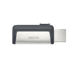 SanDisk Ultra Dual Drive USB Type-C unità flash USB 64 GB USB Type-A   USB Type-C 3.2 Gen 1 (3.1 Gen 1) Nero, Argento
