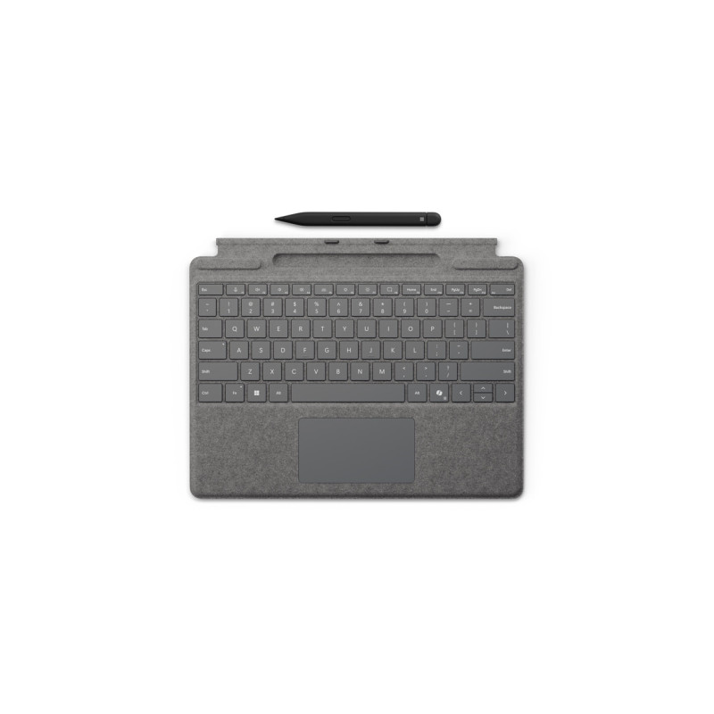 Teclado microsoft surface pro + pen platino