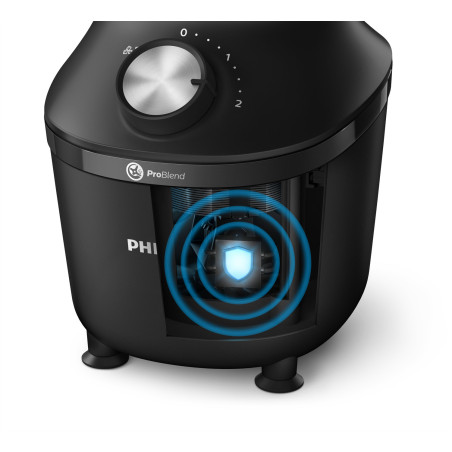 Batidora de vaso philips series 3000 hr2291 - 01 problend - 2 velocidades - jarra cristal 1.25 l - 600w