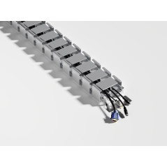 Equip 650860 organizer per cavi Scrivania Guaina intrecciata per cavi Grigio 1 pz