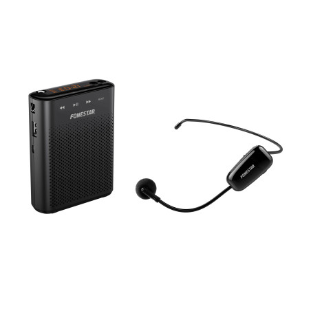 Amplificador portatil fonestar alta - voz - 30 - microfono inalambrico uhf - 30 w - usb - micro sd - mp3 - grabador -  reproduct