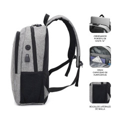 SUBBLIM SUB-BP-1UL0001 zaino Grigio Oxford