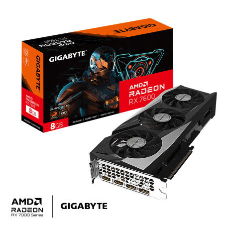 Tarjeta grafica gigabyte radeon rx 7600 gaming oc 8gb gddr6
