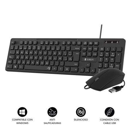 Teclado + raton subblim subkbc - cssk01