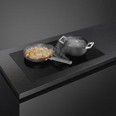 Smeg Universal HOBD382MB2 piano cottura Nero Da incasso 83 cm Piano cottura a induzione 4 Fornello(i) Cappa da incasso