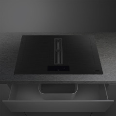 Smeg Universal HOBD382MB2 piano cottura Nero Da incasso 83 cm Piano cottura a induzione 4 Fornello(i) Cappa da incasso