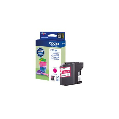 Cartucho tinta brother lc221m magenta 260 paginas dcpj562dw -  mfcj480dw -  mfcj680dw