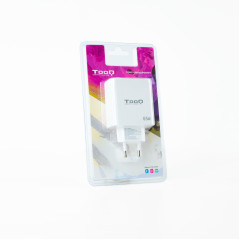 TooQ TQWC-GANQC2PD65WT Caricabatterie per dispositivi mobili Universale Bianco AC Ricarica rapida Interno