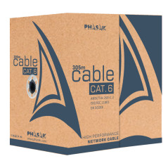 Phasak PHR 6100 cavo di rete Grigio 100 m Cat6 U UTP (UTP)