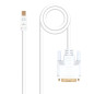 Cable nanocable conversor mini dp a dvi mini dp - m -  dvi - m blanco 2.0 m