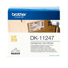 Brother DK-11247 nastro per etichettatrice Nero su bianco