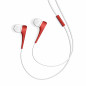 Auriculares micro energy sistem style 1+ rojo in - ear - microfono - control voz -  cable plano