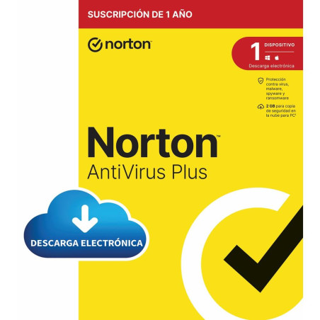 Antivirus norton antivirus plus 2gb espaol 1 usuario 1 dispositivo 1 ao esd electronica