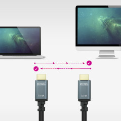 Nanocable 10.15.8002 cavo HDMI 2 m HDMI tipo A (Standard) Nero