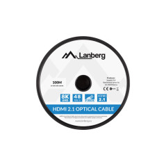 Lanberg CA-HDMI-30FB-1000-BK cavo HDMI 100 m HDMI tipo A (Standard) Nero