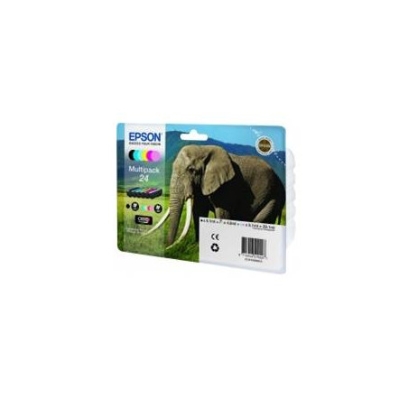 Multipack tinta epson t242840 6 colores xp - 750 c13t24284010 -  elefante