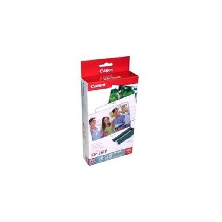 Papel foto canon selphy kp - 36ip 10x15 + tinta 36 hojas series cp