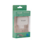 Cargador de pared doble tooq usb tipo c 3a -  usb tipo a 2.4a - 27w -  blanco