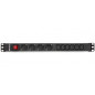 Regleta salicru para rack 19 pulgadas sps pdu 4 tomas schuko 6 tomas iec interruptor