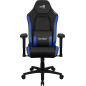Silla gaming aerocool crown negra - azul