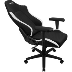 Aerocool CROWNBW sedia per videogioco Sedia per gaming universale Seduta imbottita Nero, Bianco