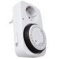 Programador silver electronic analgico -  24 horas -  3600w -  250v -  16a -  50hz -  ip 20 -  ajustable 15 minutos -  24h negro