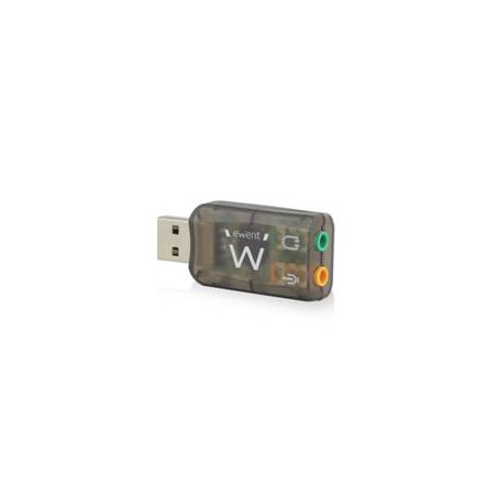 Adaptador de audio ewent sonido virtual 3d 5.1 -  usb 2.0