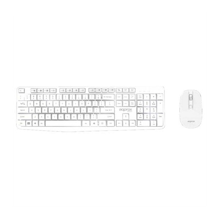Kit teclado + raton inalambrico approx mk335 blanco