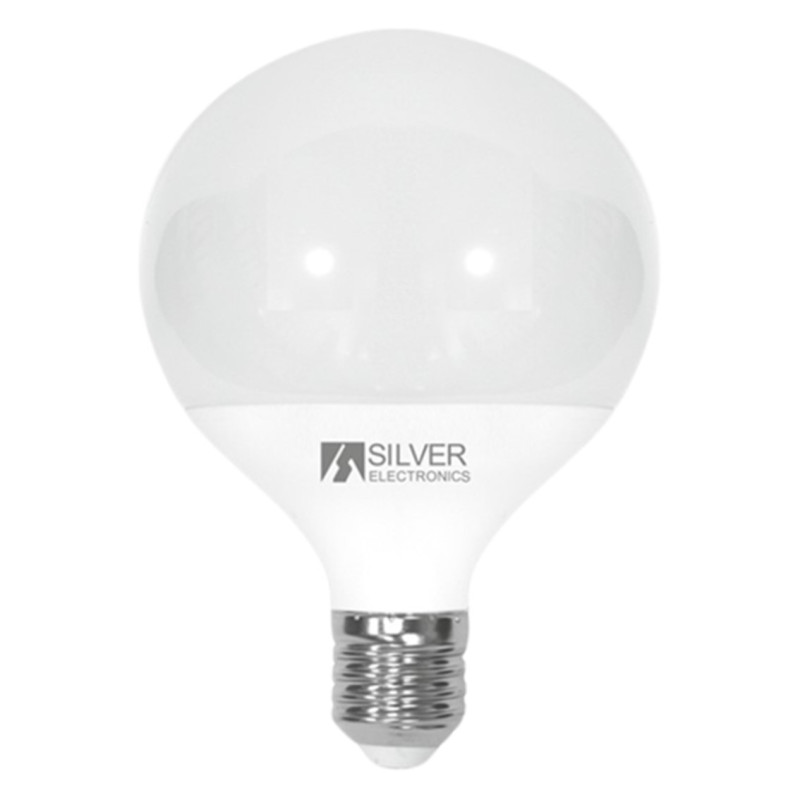 Bombilla led decorativa silver electronics globo 12w90w -  e27 -  3000k -  1155 lm -  luz calida -  a+