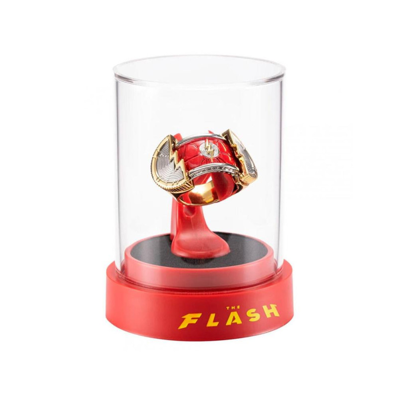Rplica anillo y exhibidor the noble collection dc comics the flash