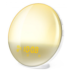 Lampara muvit io rgb luz ambiente + despertador con radio rm