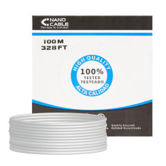 Nanocable 10.20.0302 cavo di rete Grigio 100 m Cat5e U UTP (UTP)