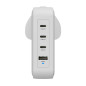Cargador pared hyper hyperjuice 145w 1x usb tipo a 3x usb tipo c