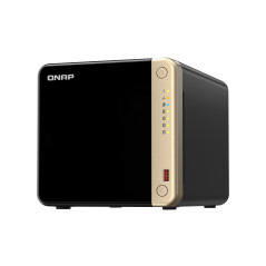 QNAP TS-464 NAS Tower Intel® Celeron® N5095 8 GB DDR4 16 TB HDD QNAP Turbo System Nero, Oro