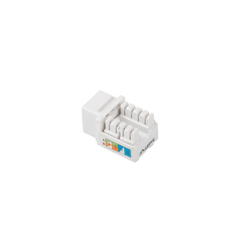 Conector keystone lanberg cat 6 utp rj45 90 grados